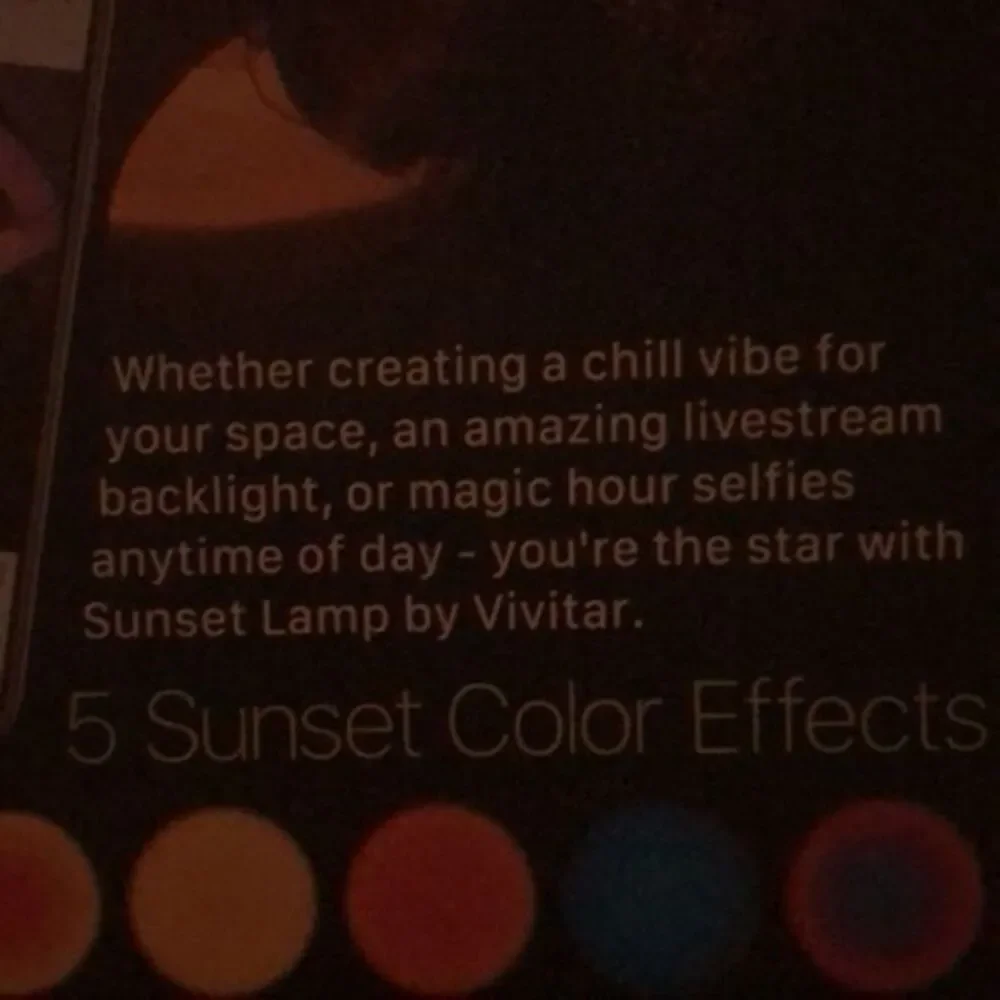 Vivitar light spotlight sunset multi color effects